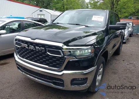 2025 Ram 1500 Big Horn 4X4 5'7 Box from USA, damaged, VIN 1C6SRFFP6SN581376